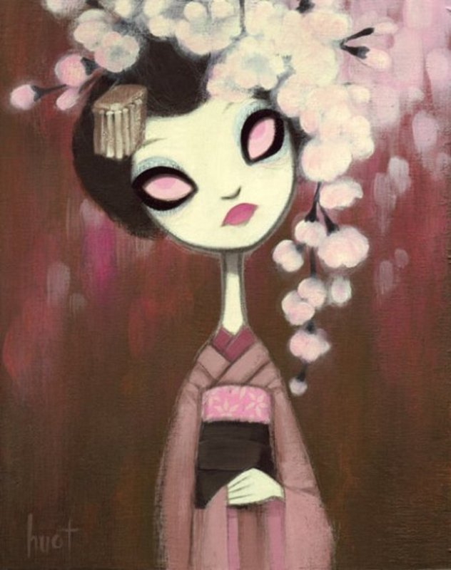 INKY DREADFULS - LIU - HUOT  "CHERRY BLOSSOM"