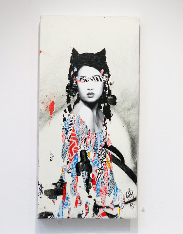 HUSH New Works by HUSH HUSH STICKER COLLAGE #1