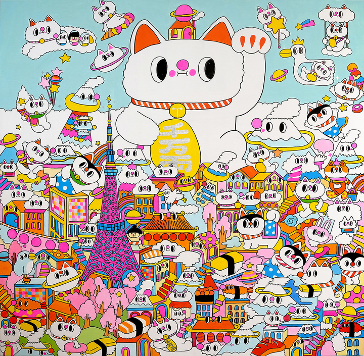 MESSY DESK A Journey To Wonderland LUCKY CAT IN TOKYO