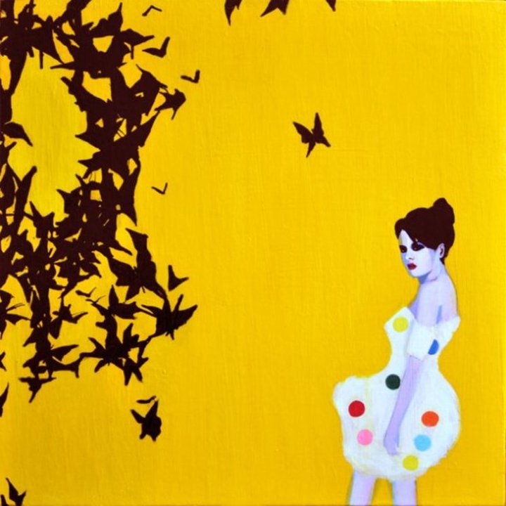 JOSHUA PETKER "Between Butterflies" "TWO WOMEN PASSING AMIDST