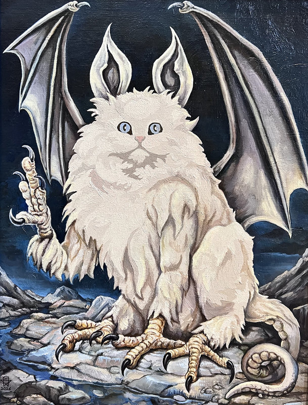 Altered Images Vintage Paint-By-Numbers Reimagined GRIFFIN THE CAT