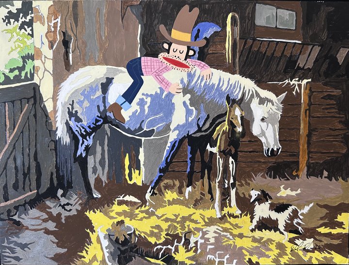 Altered Images Vintage Paint-By-Numbers Reimagined PAINTED PONY SPLENDOR