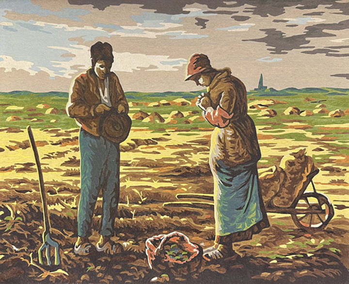 Altered Images Vintage Paint-By-Numbers Reimagined BEFORE