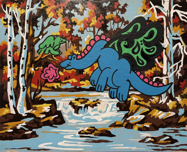 Altered Images Vintage Paint-By-Numbers Reimagined UNLIKELY FRIENDS