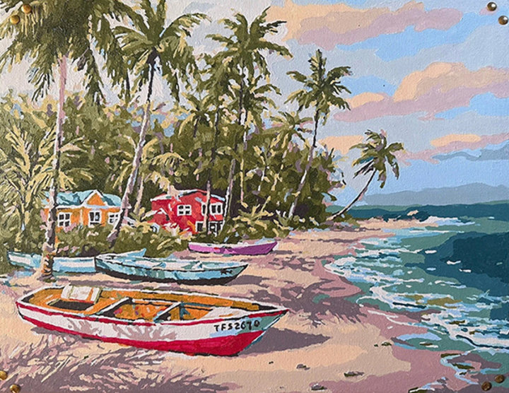 Altered Images Vintage Paint-By-Numbers Reimagined BEFORE