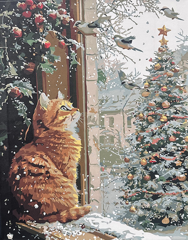 Altered Images Vintage Paint-By-Numbers Reimagined BEFORE