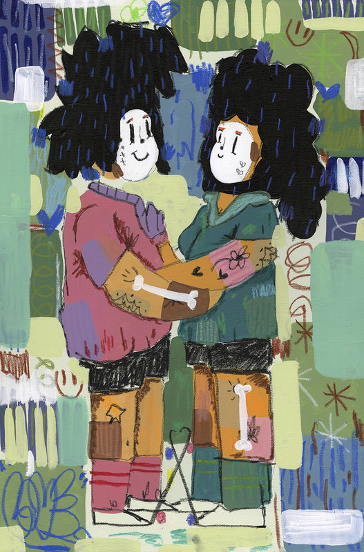 RAMIRO DAVARO-COMAS and HARALD AUSTAD WOODEN TOYS & POWER PORTRAITS LOVE AT FIRST SKATE