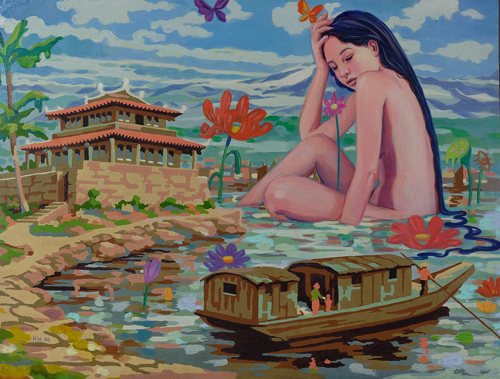 Altered Images Vintage Paint-By-Numbers Reimagined WATER FRONT