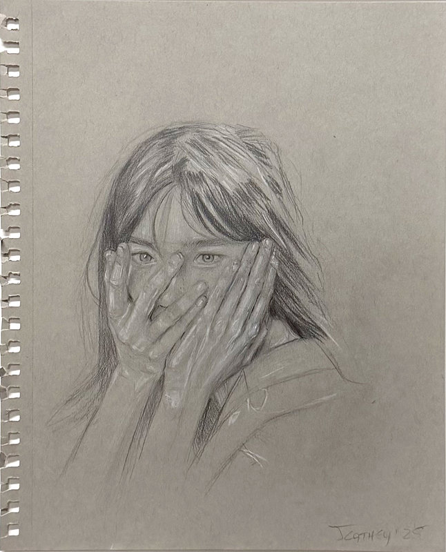 JONATHAN CATHEY & KARI TIRRELL 2 SOLO EXHIBITIONS IMPISH STUDYING HANDS