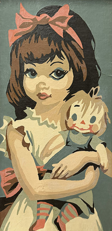 Altered Images Vintage Paint-By-Numbers Reimagined BEFORE