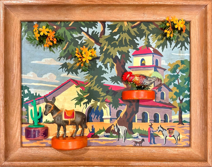 Altered Images Vintage Paint-By-Numbers Reimagined HACIENDA DEL REY