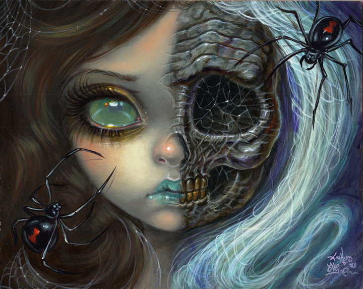 Jasmine Becket-Griffith & David Van Gough DEATH & THE MAIDEN DEATH'S WEB