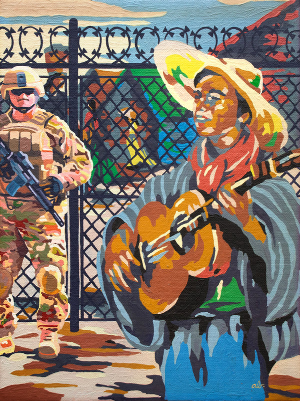 Altered Images Vintage Paint-By-Numbers Reimagined ESTA MAQUINA MATA FASCISTAS