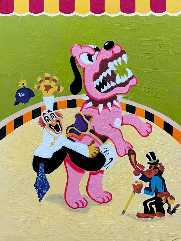 Altered Images Vintage Paint-By-Numbers Reimagined LIFE'S A CIRCUS FOO