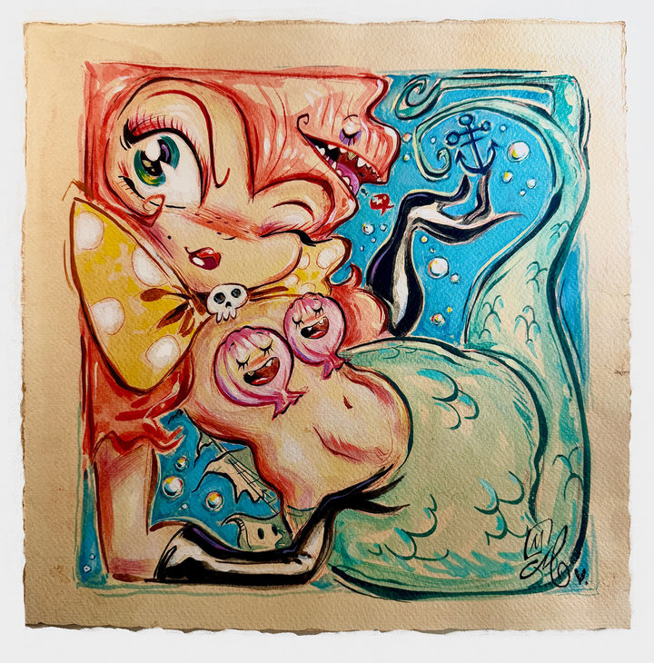 ART COLLECTOR STARTER KIT XI GROUP SHOW A COLLECTION OF 12" X 12" WORKS HAPPY AS CLAMS