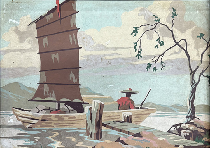 Altered Images Vintage Paint-By-Numbers Reimagined BEFORE