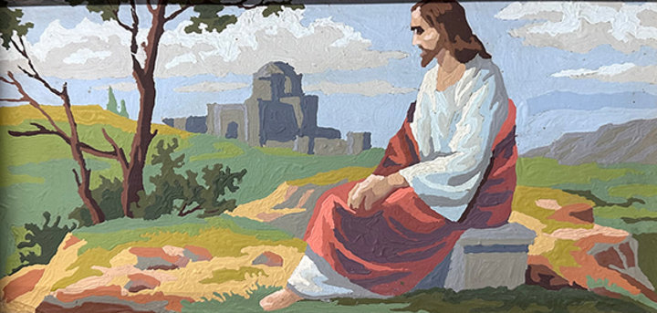 Altered Images Vintage Paint-By-Numbers Reimagined BEFORE