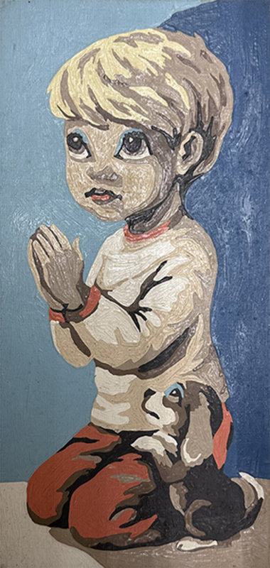 Altered Images Vintage Paint-By-Numbers Reimagined BEFORE