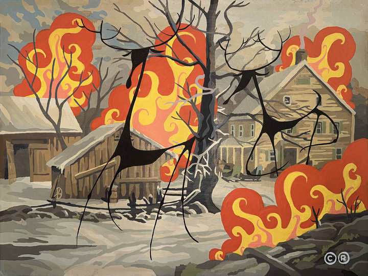 Altered Images Vintage Paint-By-Numbers Reimagined CERZU IGNIS