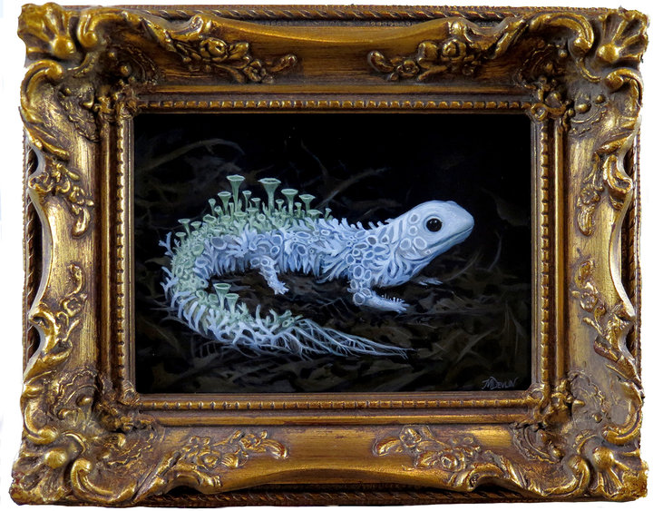 ORNÉLIE AND MOLLY DEVLIN Gallery 3 BLOOMING NEWT (FRAMED)