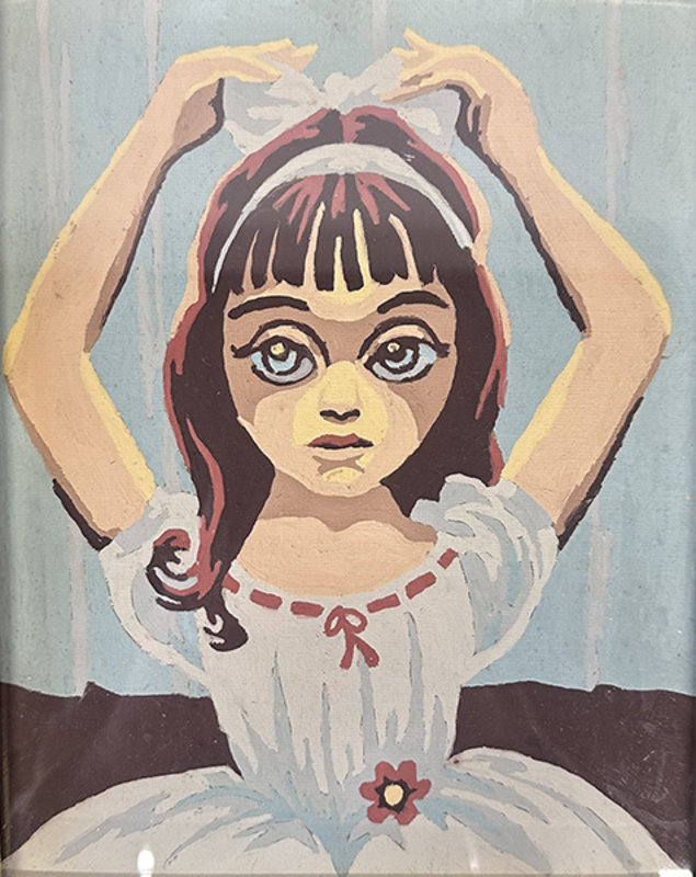 Altered Images Vintage Paint-By-Numbers Reimagined BEFORE