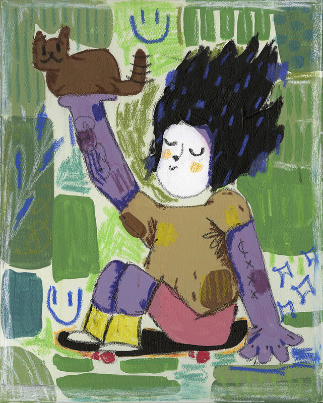 RAMIRO DAVARO-COMAS and HARALD AUSTAD WOODEN TOYS & POWER PORTRAITS SKATE CAT