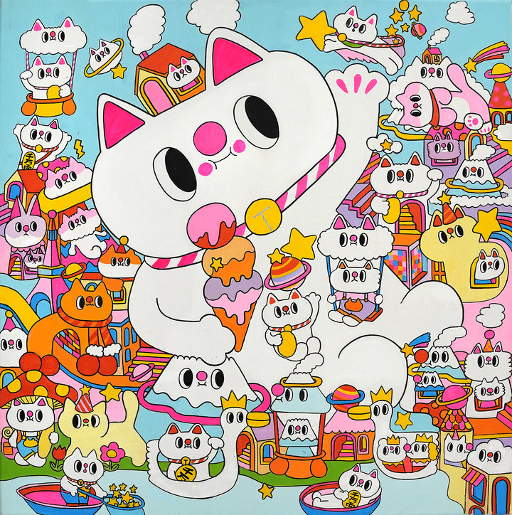 MESSY DESK A Journey To Wonderland LUCKY CAT WORLD