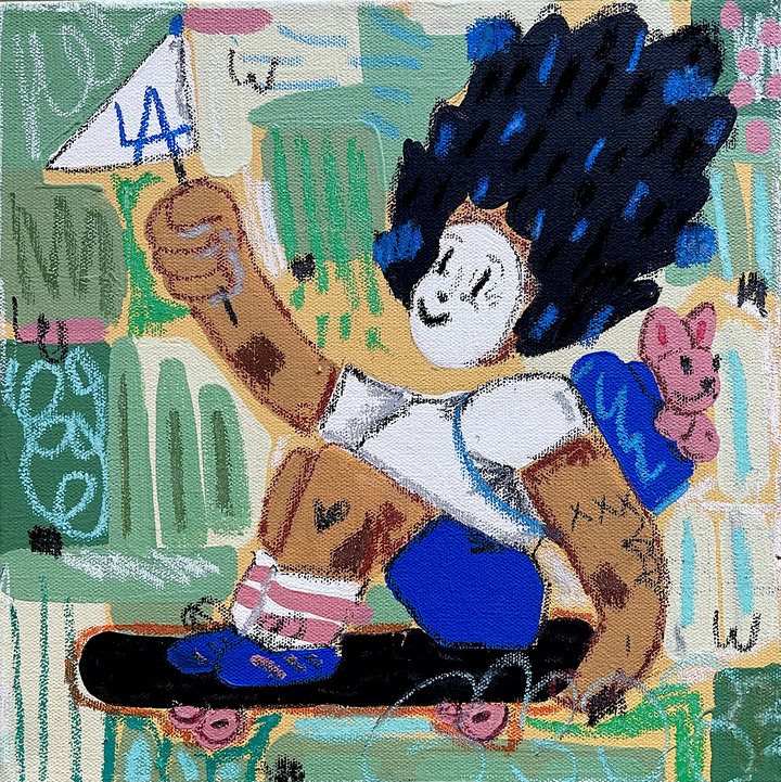 ART COLLECTOR STARTER KIT XI GROUP SHOW A COLLECTION OF 12" X 12" WORKS SKATE LA