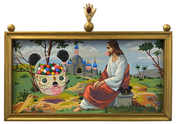 Altered Images Vintage Paint-By-Numbers Reimagined HAPPIEST PLACE ON EARTH