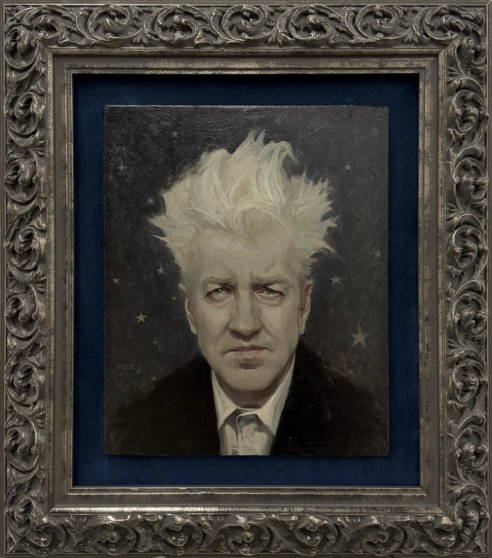 20TH ANNIVERSARY GROUP SHOW September Edition NOCTURE IN SILVER AND BLUE (FRAMED)