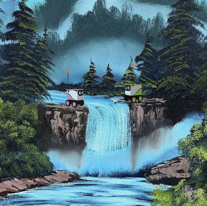 ART COLLECTOR STARTER KIT XI GROUP SHOW A COLLECTION OF 12" X 12" WORKS LOVE FALLS