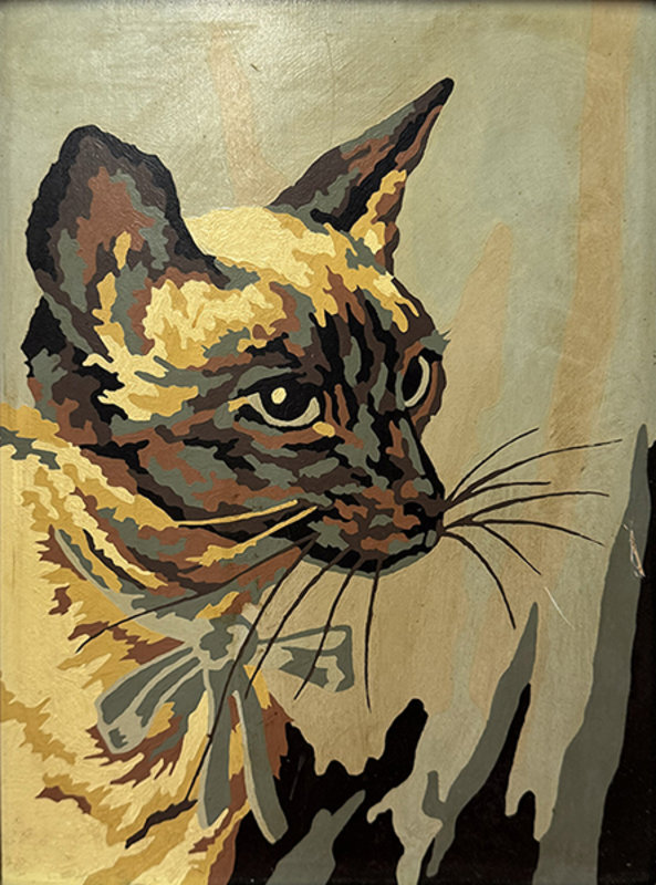 Altered Images Vintage Paint-By-Numbers Reimagined BEFORE