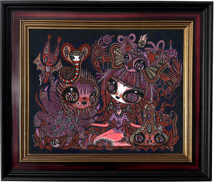 SIRENS Ciou, Molly Devlin and Yulia Pustoshkina THE SPOOKY ROCOCO FESTIVAL (FRAMED)