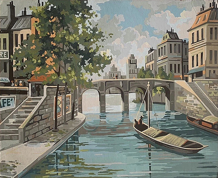 Altered Images Vintage Paint-By-Numbers Reimagined BEFORE