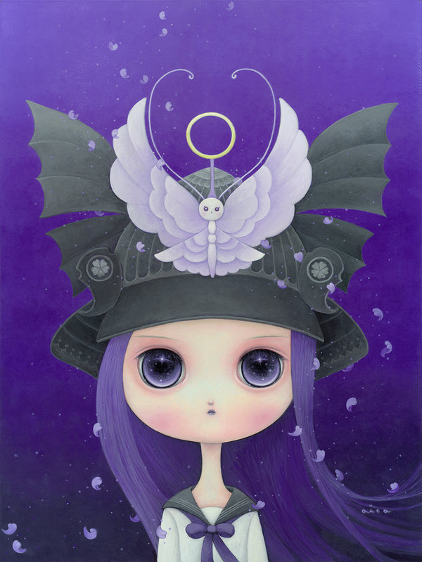 aica Where Petals Dance SAMURAI HELMETS ARE FOR BUTTERFLIES NOW