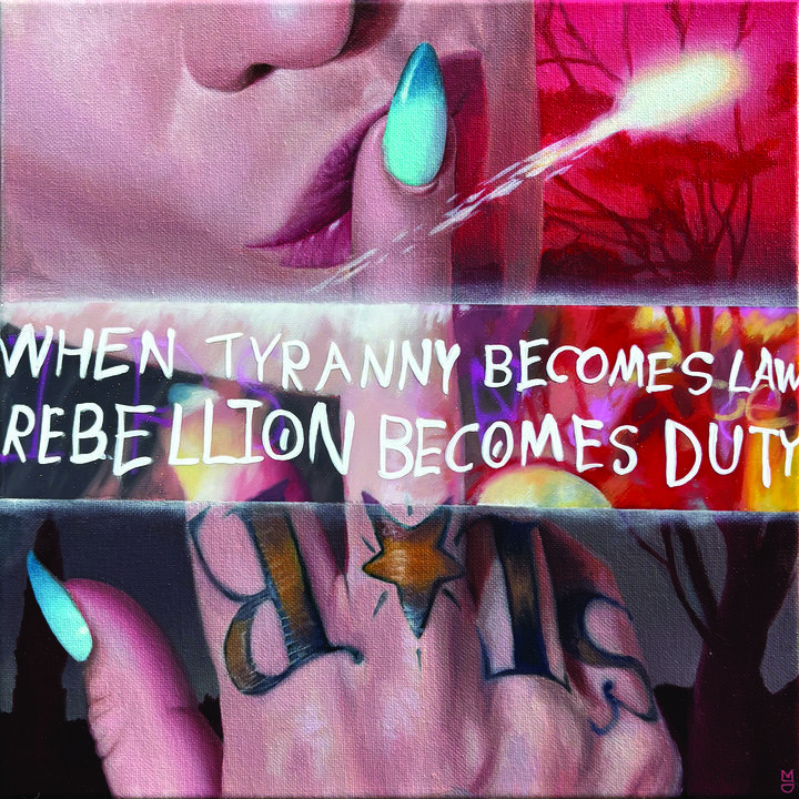 ART COLLECTOR STARTER KIT XI GROUP SHOW A COLLECTION OF 12" X 12" WORKS WHEN TYRANNY BECOMES LAW, REBELLION BECOMES DUTY