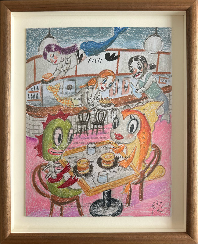 20TH ANNIVERSARY GROUP SHOW September Edition LITTLE FISH (FRAMED)