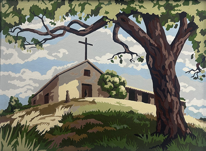 Altered Images Vintage Paint-By-Numbers Reimagined BEFORE