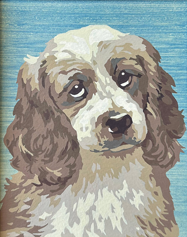 Altered Images Vintage Paint-By-Numbers Reimagined BEFORE