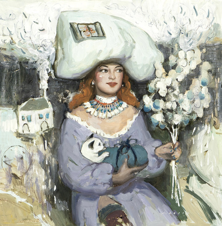 ART COLLECTOR STARTER KIT XI GROUP SHOW A COLLECTION OF 12" X 12" WORKS MADONNA AND THE KITTEN