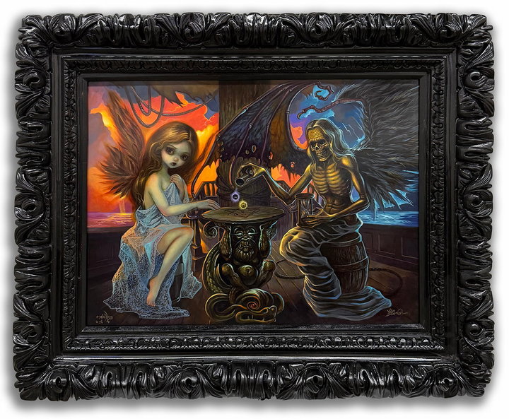 Jasmine Becket-Griffith & David Van Gough DEATH & THE MAIDEN ANCIENT MARINER (FRAMED)
