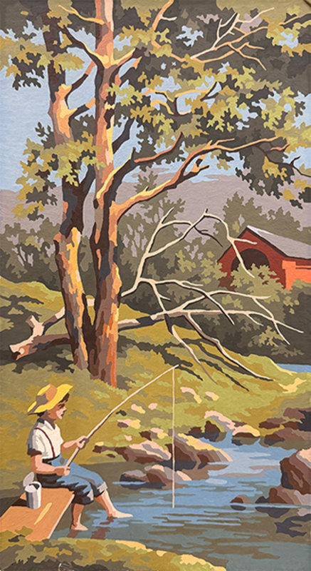 Altered Images Vintage Paint-By-Numbers Reimagined BEFORE