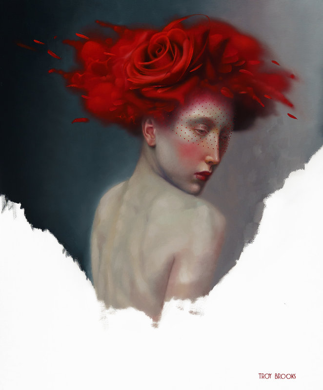 TROY BROOKS BLOOM SCARLET VEIL