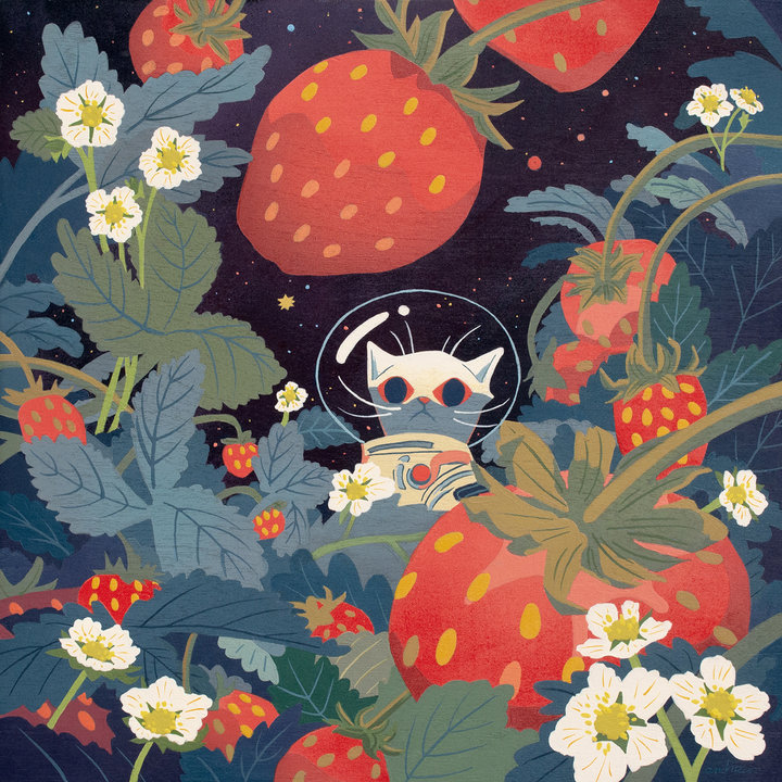 ART COLLECTOR STARTER KIT XI GROUP SHOW A COLLECTION OF 12" X 12" WORKS STRAWBERRY FIELDS