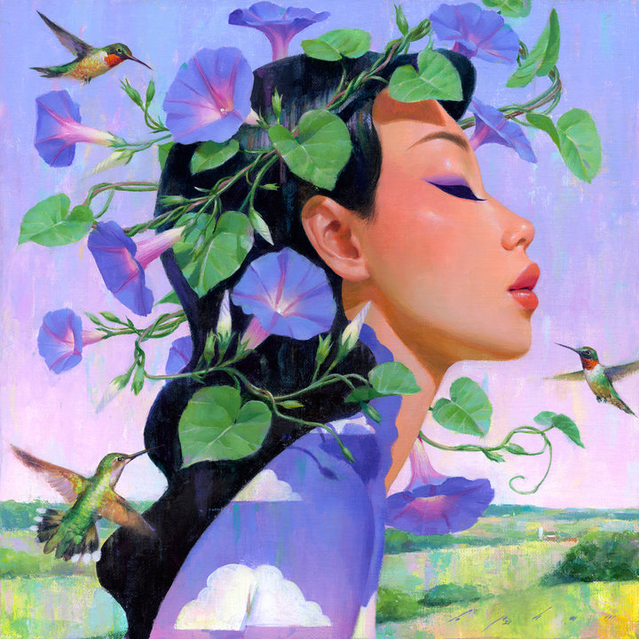 BAO PHAM "SUMMER HUES"  Gallery 2 CROWN OF MORNING GLORIES