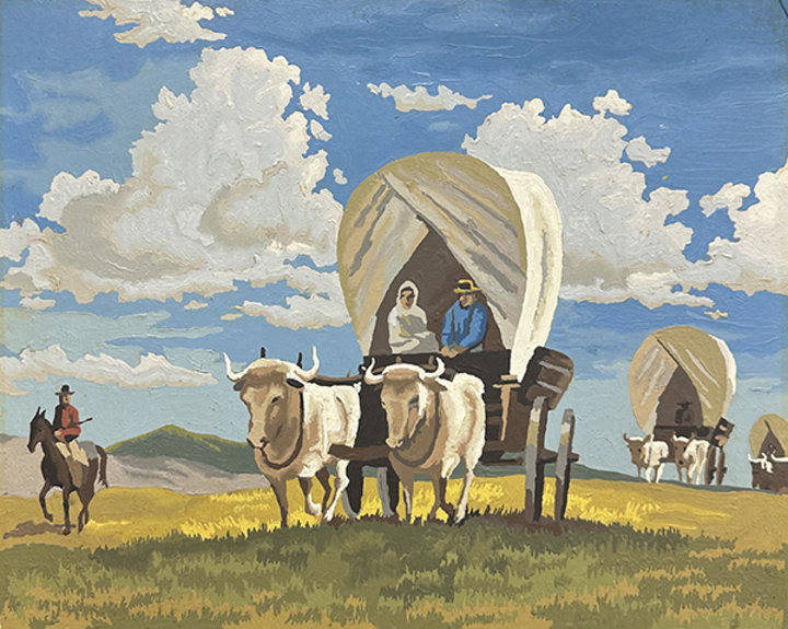 Altered Images Vintage Paint-By-Numbers Reimagined BEFORE