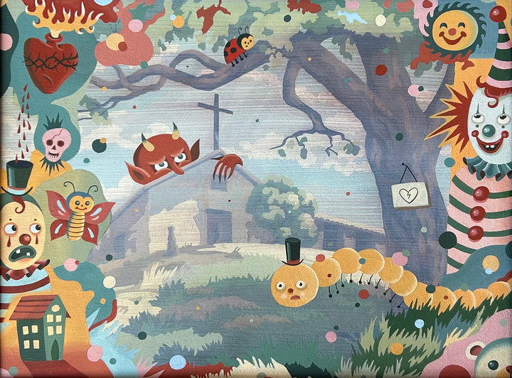 Altered Images Vintage Paint-By-Numbers Reimagined SHRINE CIRCUS