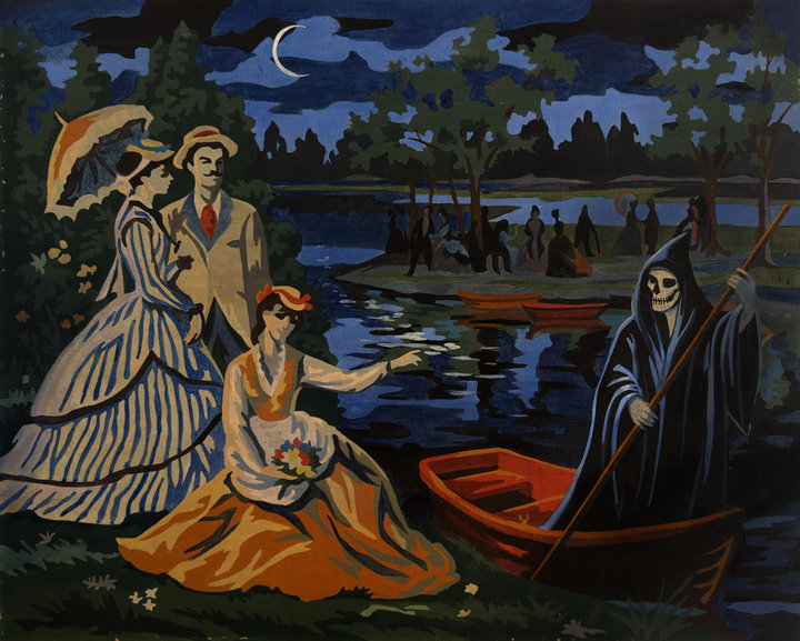 Altered Images Vintage Paint-By-Numbers Reimagined ON THE RIVER STYX