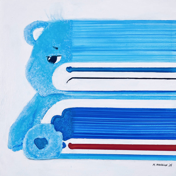 Care Bears™ Forever Group Show GRUMPY “GLITCHY” BEAR