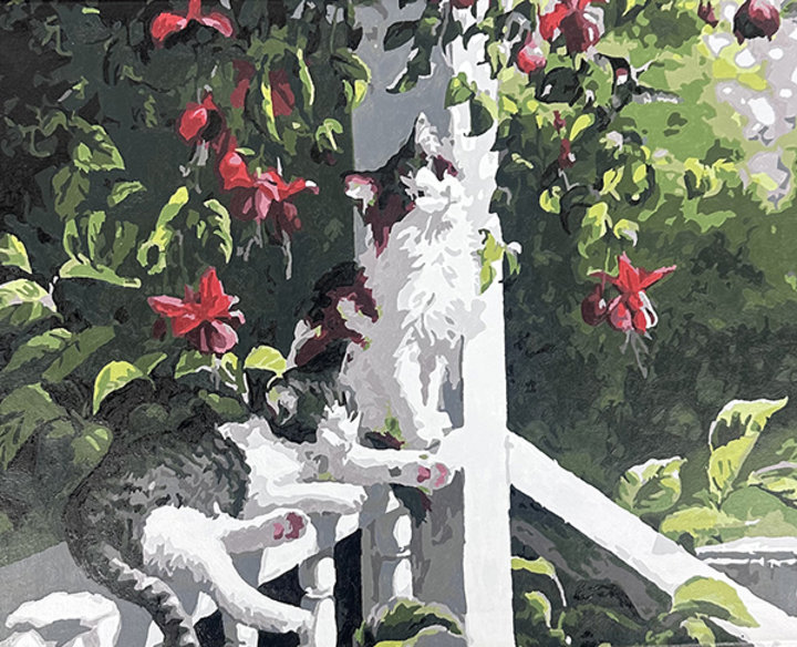 Altered Images Vintage Paint-By-Numbers Reimagined BEFORE